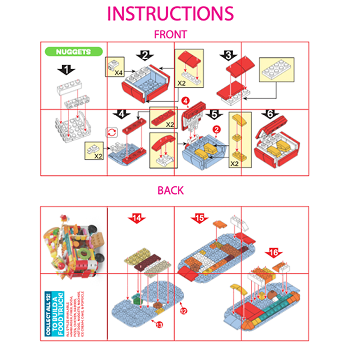 So Much Fun! Micro Block Fast Food Sets