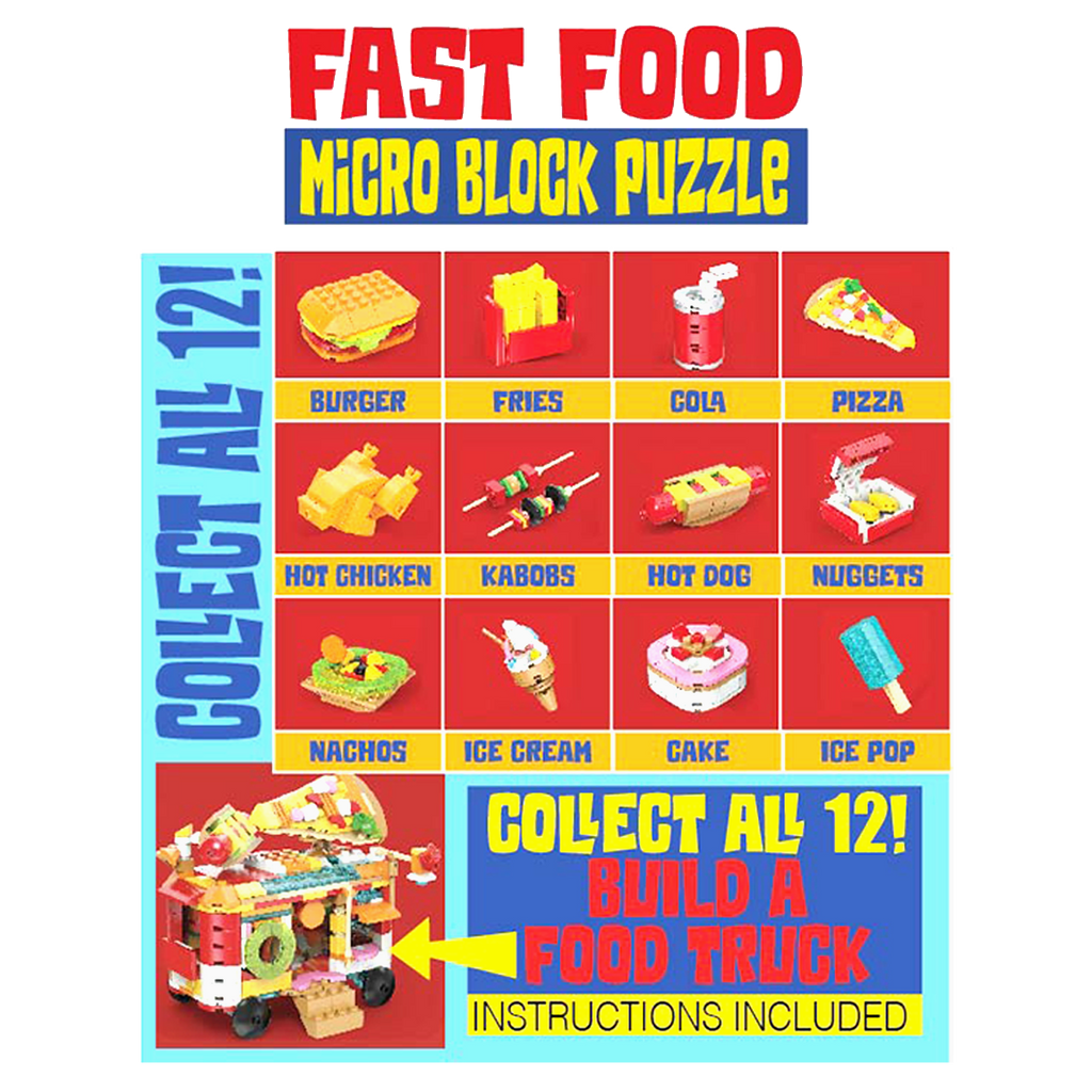 So Much Fun! Micro Block Fast Food Sets