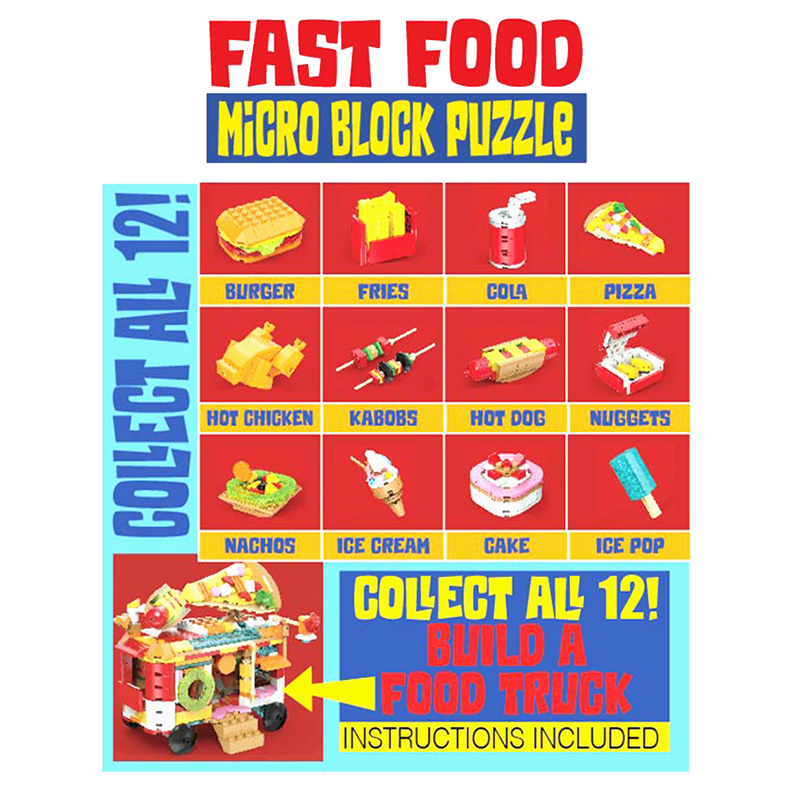 So Much Fun! Micro Block Fast Food Sets