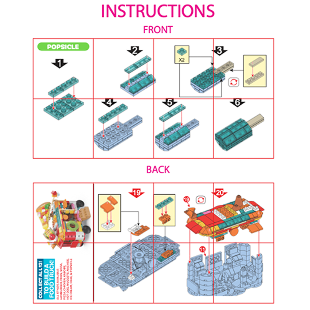 So Much Fun! Micro Block Fast Food Sets