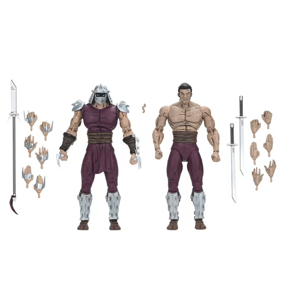 NECA - Teenage Mutant Ninja Turtles (Mirage Comics) - 7" Scale Action Figure - Worms of Madness Shredder 2 Pack