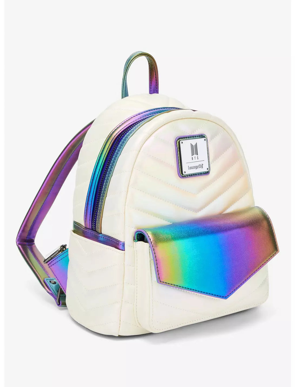 Loungefly BTS Rainbow Iridescent Mini Backpack