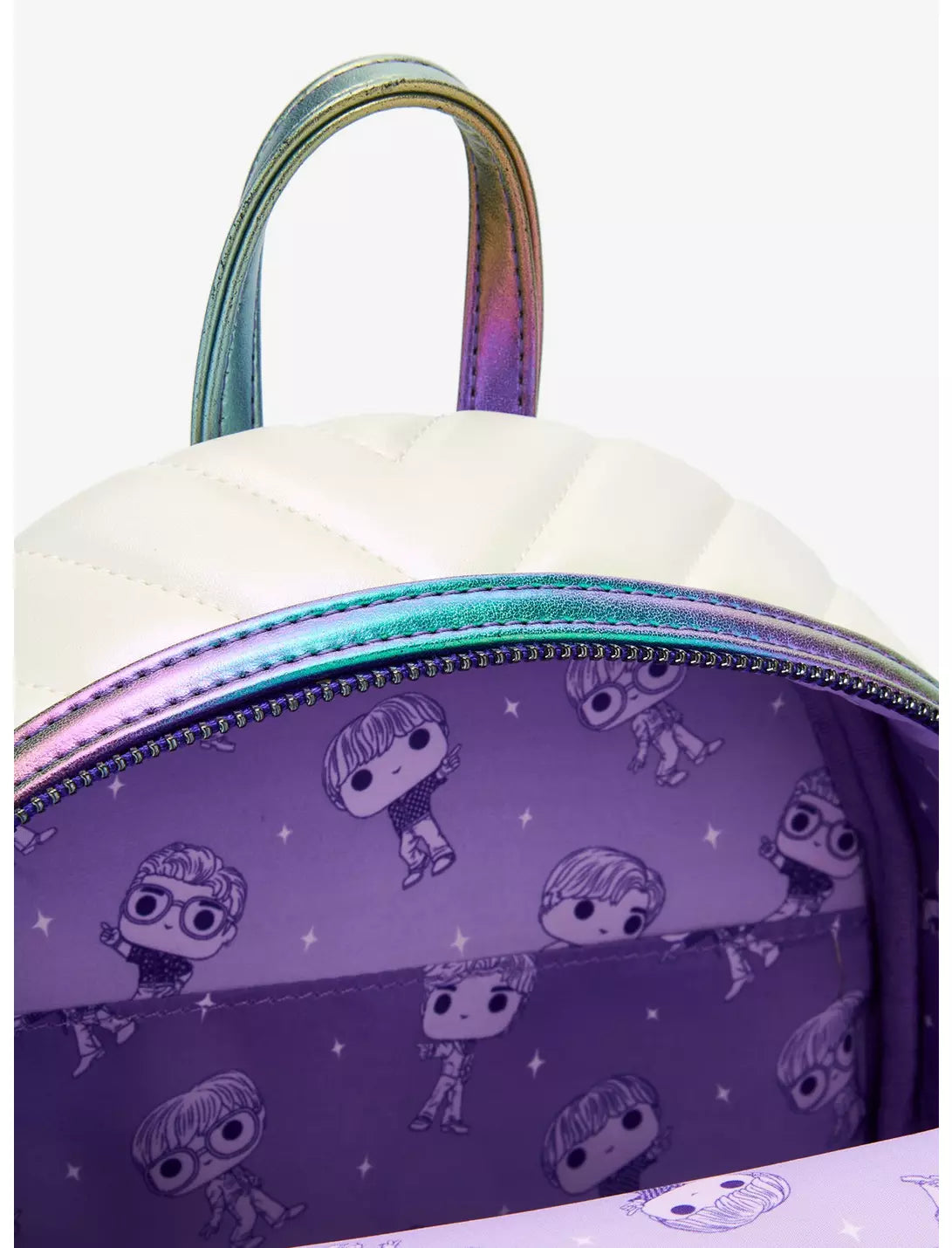 Loungefly BTS Rainbow Iridescent Mini Backpack