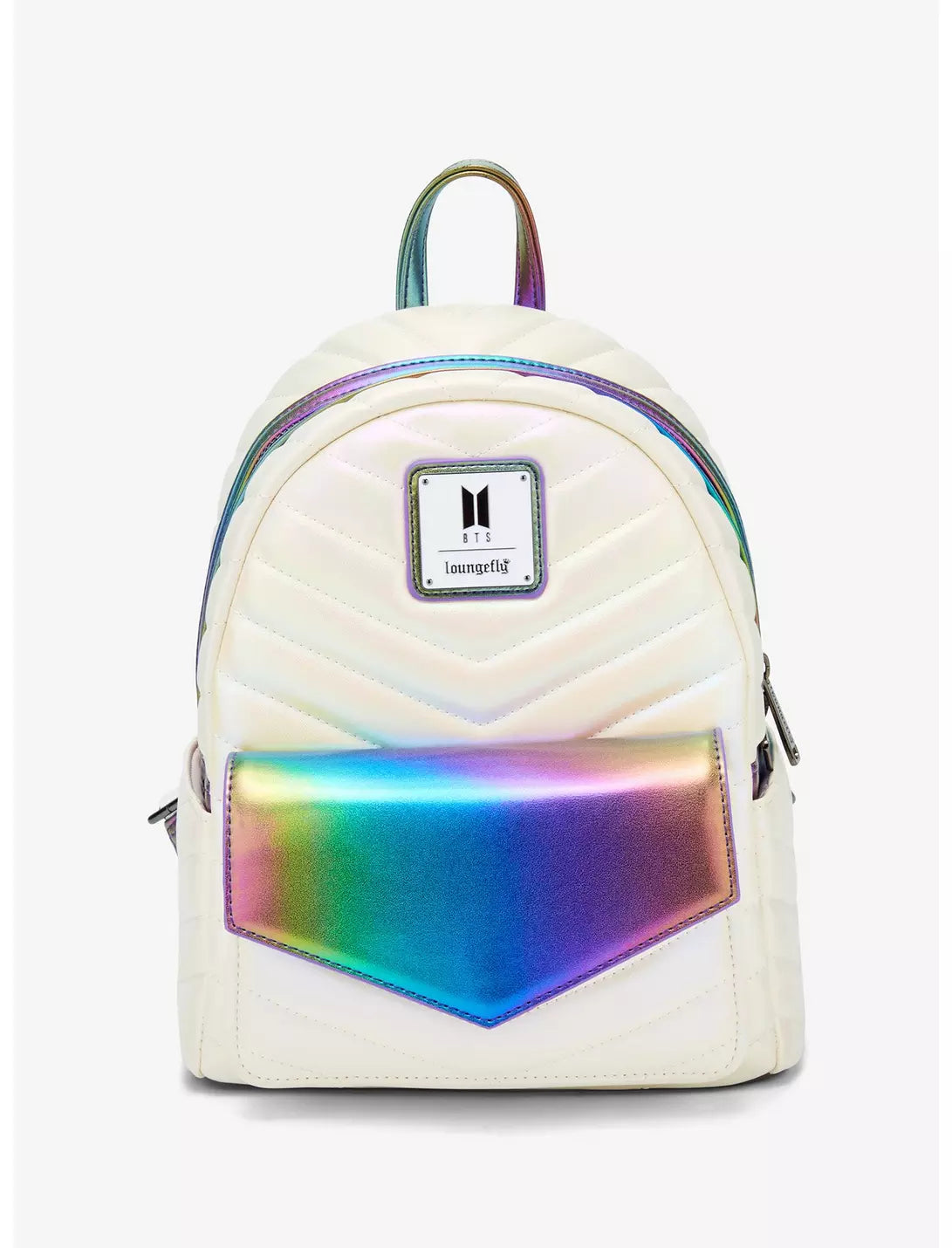 Loungefly BTS Rainbow Iridescent Mini Backpack