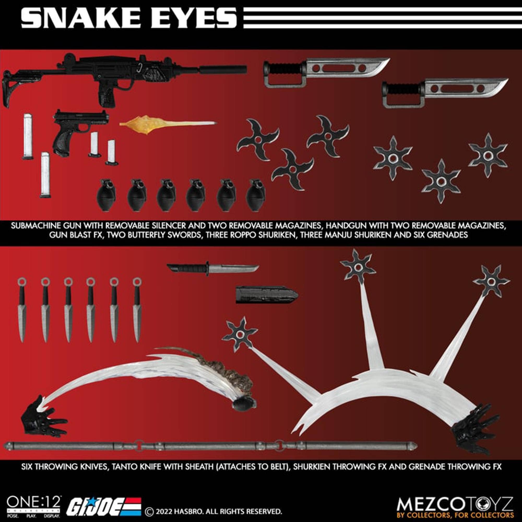 GI Joe One:12 Collective Deluxe Snake Eyes
