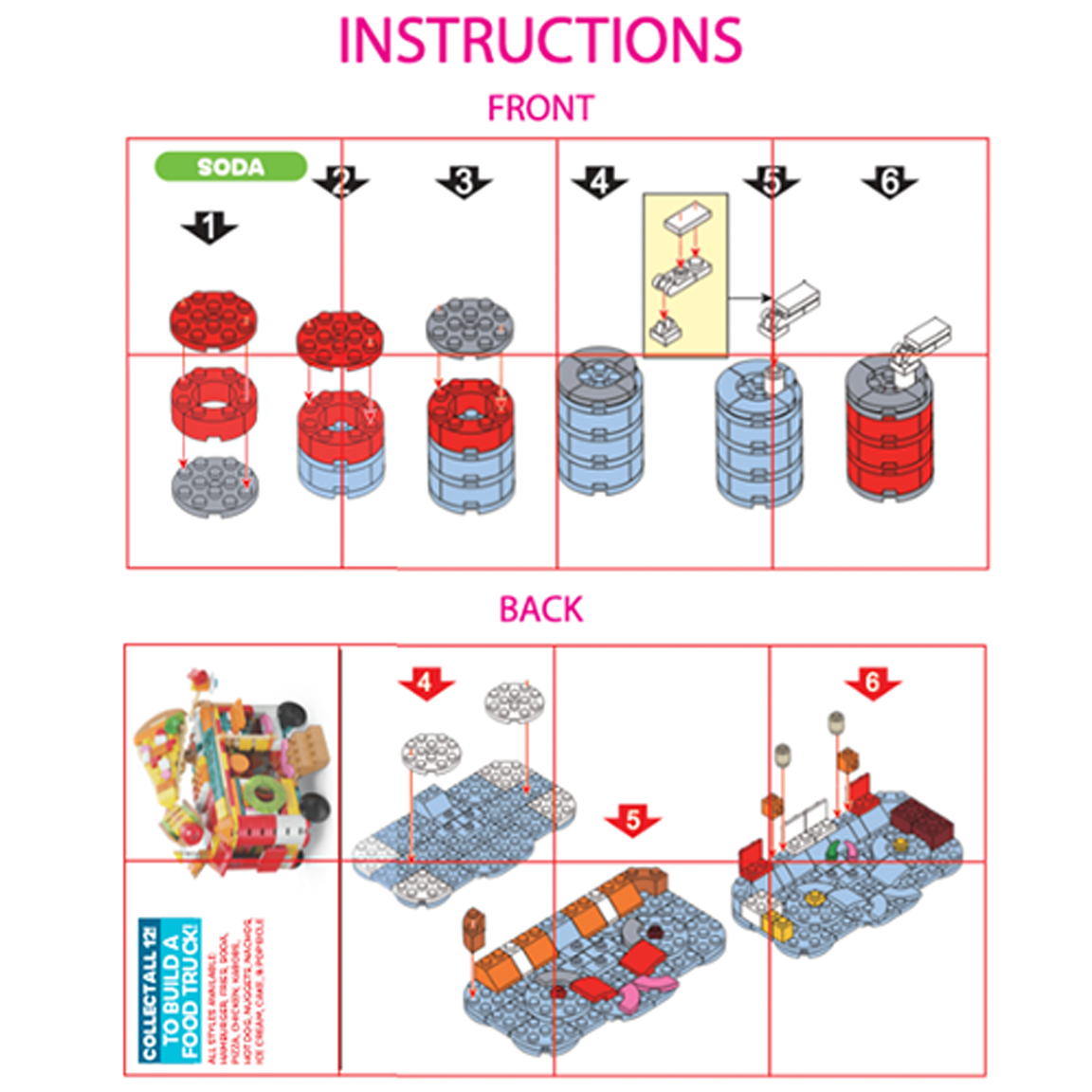 So Much Fun! Micro Block Fast Food Sets