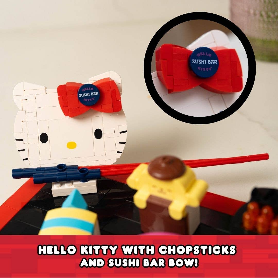 Hello Kitty Sushi Bar Brickcraft Building Set