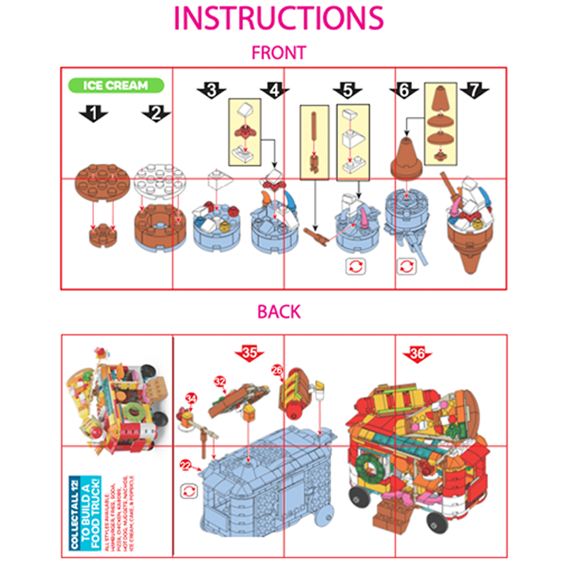 So Much Fun! Micro Block Fast Food Sets