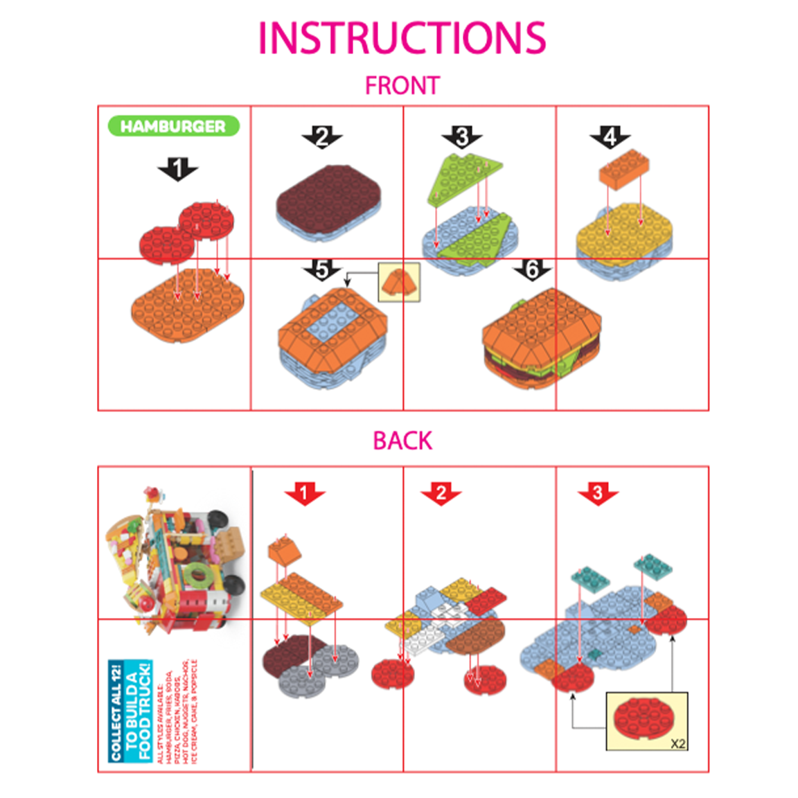 So Much Fun! Micro Block Fast Food Sets
