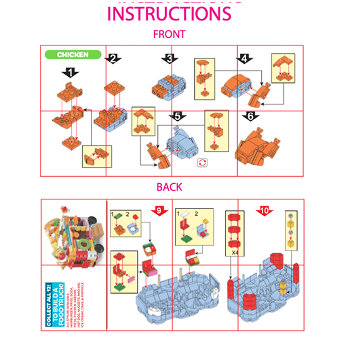 So Much Fun! Micro Block Fast Food Sets