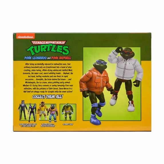 NECA Teenage Ninja Mutant Turtles Punk Leonardo and Punk Raphael Action Figures Exclusive - 2pk