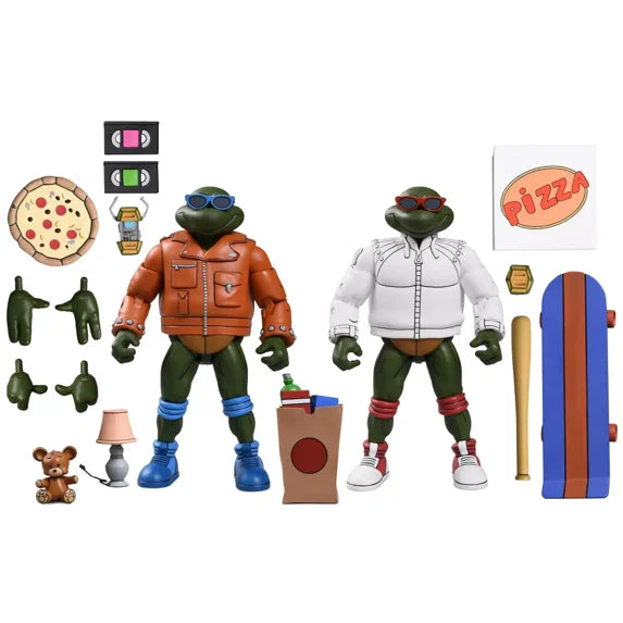 NECA Teenage Ninja Mutant Turtles Punk Leonardo and Punk Raphael Action Figures Exclusive - 2pk