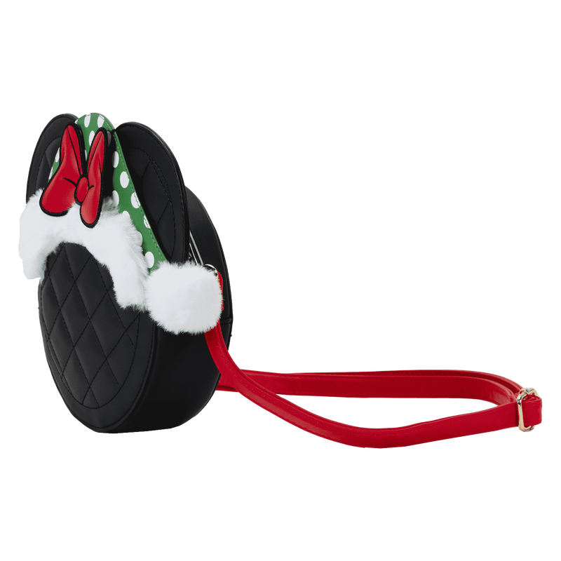 Minnie Mouse Polka Dot Santa Hat Quilted Crossbody Bag