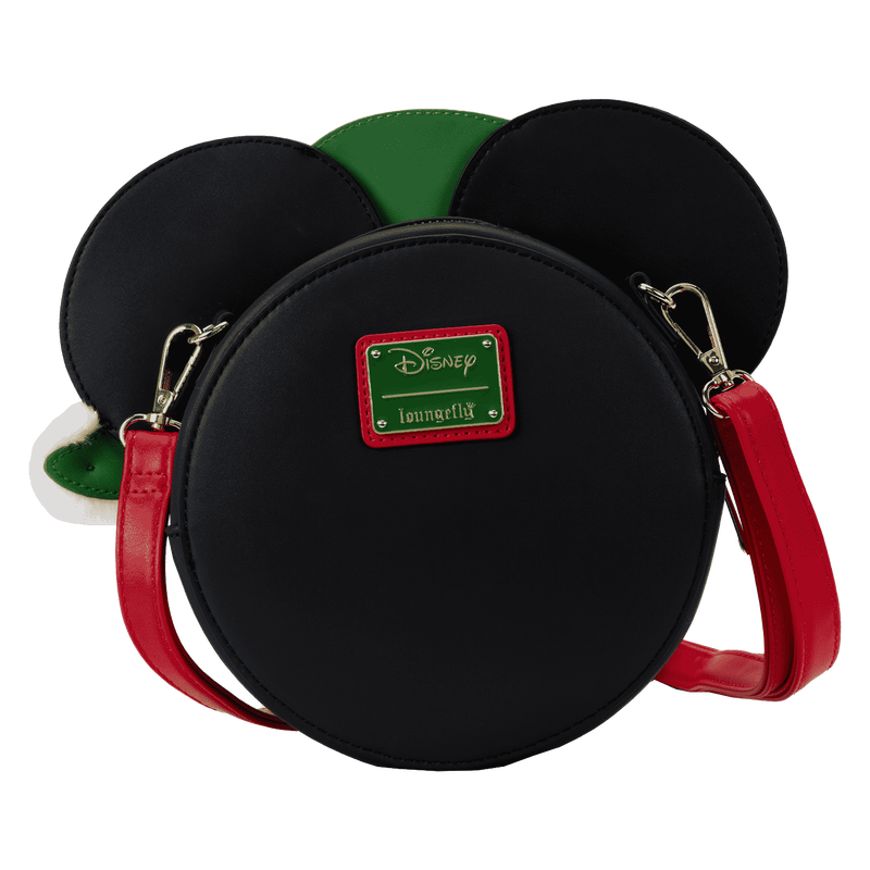 Minnie Mouse Polka Dot Santa Hat Quilted Crossbody Bag