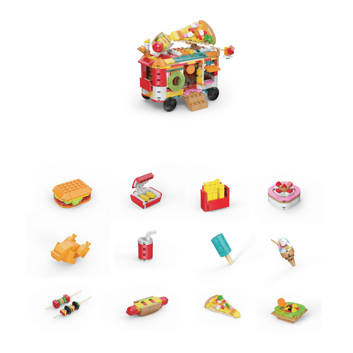 So Much Fun! Micro Block Fast Food Sets