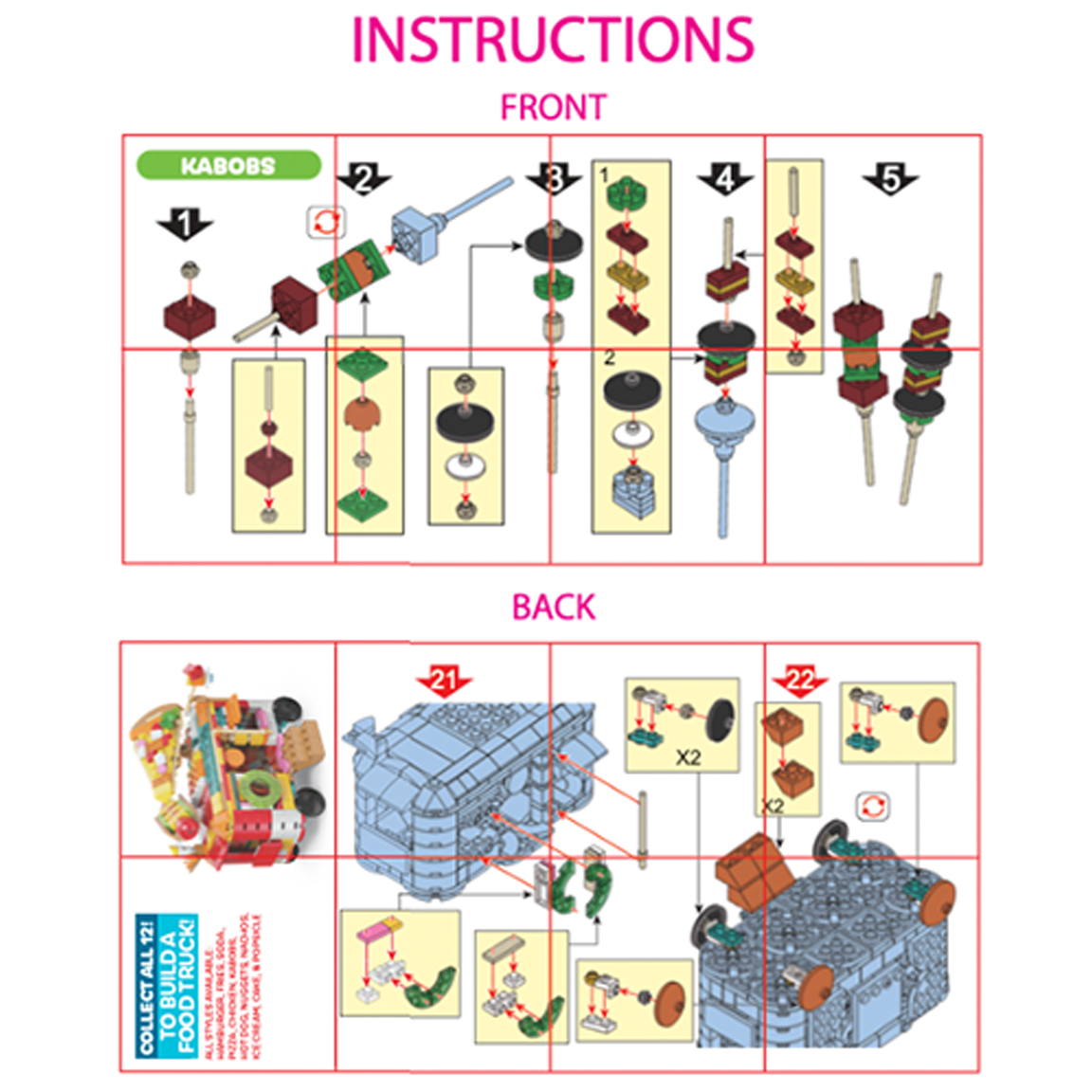 So Much Fun! Micro Block Fast Food Sets