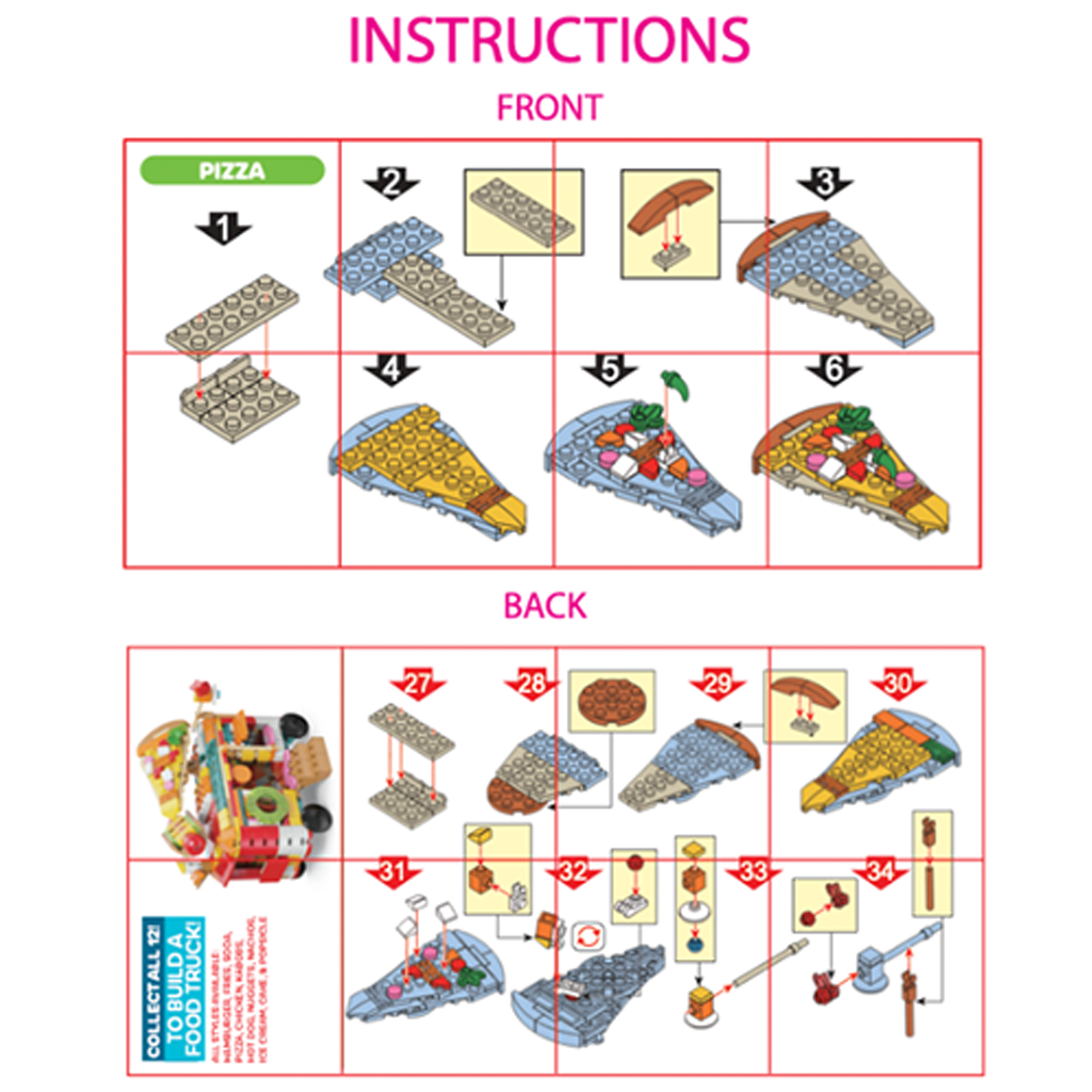 So Much Fun! Micro Block Fast Food Sets