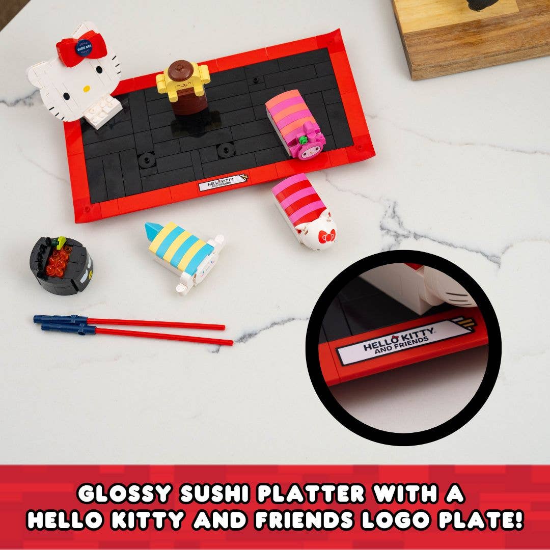 Hello Kitty Sushi Bar Brickcraft Building Set