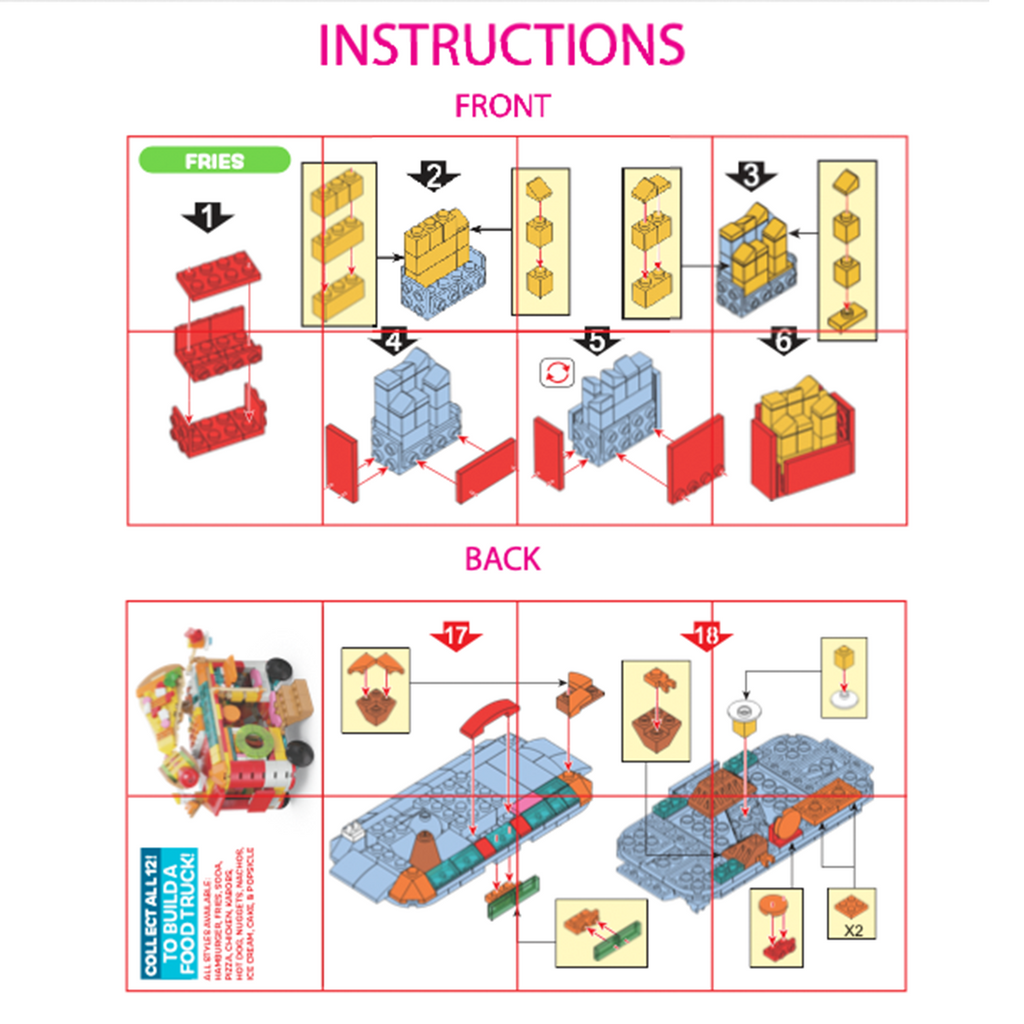 So Much Fun! Micro Block Fast Food Sets