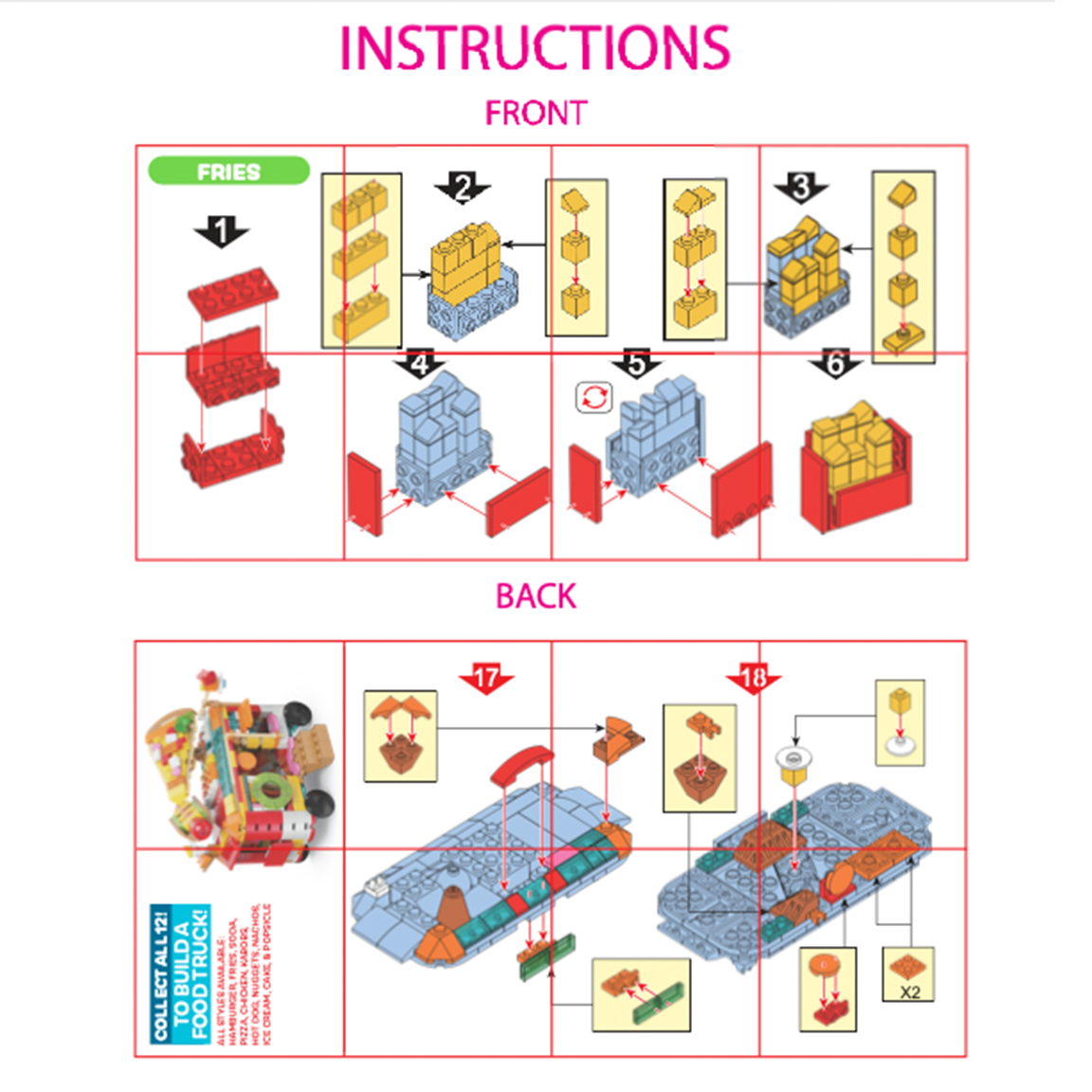So Much Fun! Micro Block Fast Food Sets